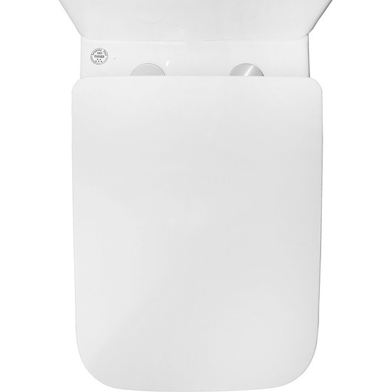 Унитаз-компакт безободковый Azario FRETTA Square AZ-1038A N с тонкой крышкой микролифт - фото 10