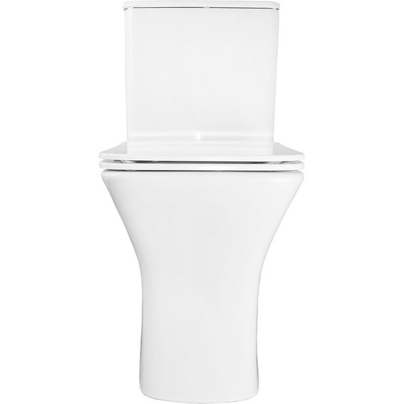 Унитаз-компакт безободковый Azario FRETTA Square AZ-1038A N с тонкой крышкой микролифт - фото 11