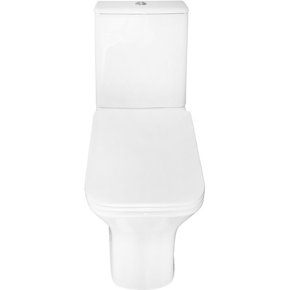 Унитаз-компакт безободковый Azario FRETTA Square AZ-1038A N с тонкой крышкой микролифт - фото 6