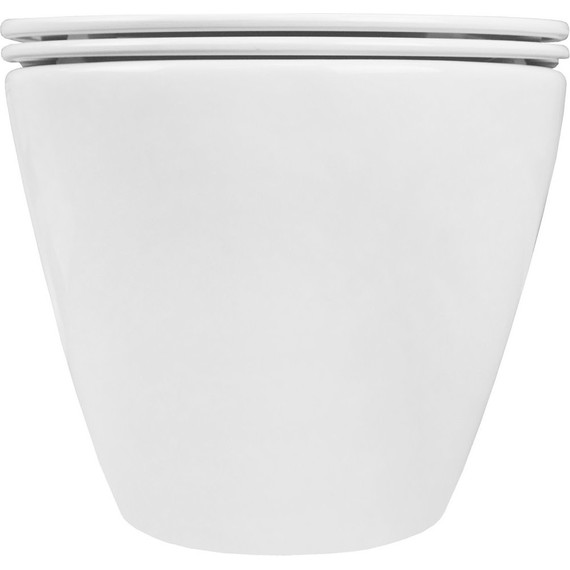 Унитаз подвесной безободковый Azario Fatto AZ-1049WS с тонкой крышкой микролифт - фото 10