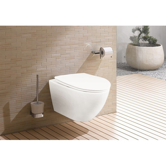 Унитаз подвесной безободковый Azario Fatto AZ-1049WS с тонкой крышкой микролифт - фото 14