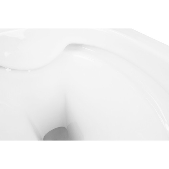 Унитаз подвесной безободковый Azario Fatto AZ-1049WS с тонкой крышкой микролифт - фото 5