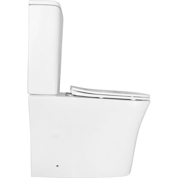 Унитаз-компакт безободковый Azario Anteo Square AZ-1218A с тонкой крышкой микролифт - фото, картинка 12 Унитаз-компакт безободковый Azario Anteo Square AZ-1218A с тонкой крышкой микролифт - фото 12