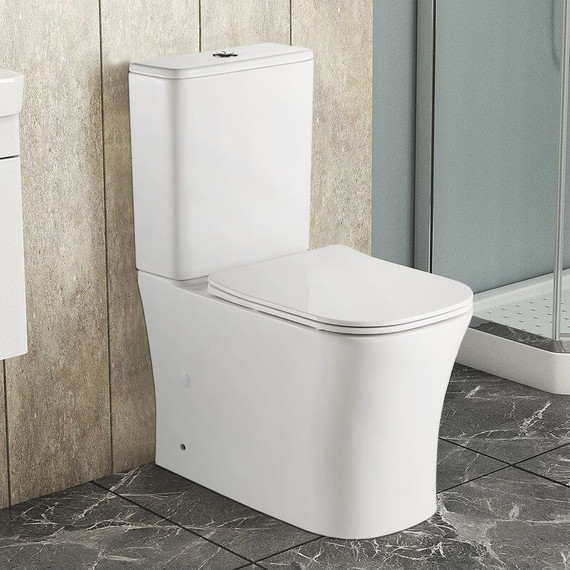 Унитаз-компакт безободковый Azario Anteo Square AZ-1218A с тонкой крышкой микролифт - фото, картинка 15 Унитаз-компакт безободковый Azario Anteo Square AZ-1218A с тонкой крышкой микролифт - фото 15