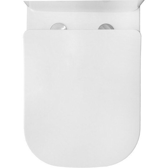 Унитаз-компакт безободковый Azario Anteo Square AZ-1218A с тонкой крышкой микролифт - фото, картинка 7 Унитаз-компакт безободковый Azario Anteo Square AZ-1218A с тонкой крышкой микролифт - фото 7