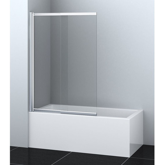 Шторка для ванны Azario Boston 80х140 см AZ-143, хром/прозрачное - фото 2