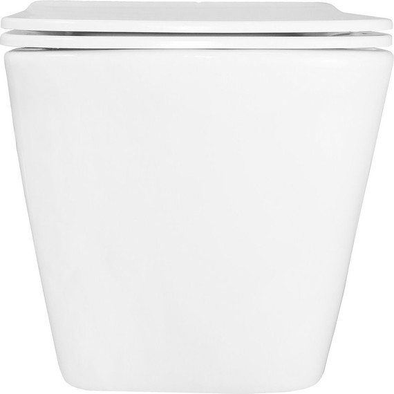 Унитаз подвесной безободковый Azario Hugo AZ-3103 с тонкой крышкой микролифт - фото 10