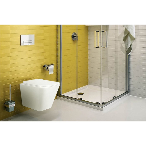 Унитаз подвесной безободковый Azario Hugo AZ-3103 с тонкой крышкой микролифт - фото 14