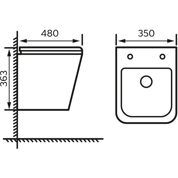 Унитаз подвесной безободковый Azario Hugo AZ-3103 с тонкой крышкой микролифт - фото 15