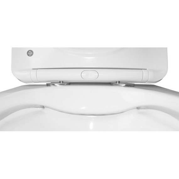 Унитаз подвесной безободковый Azario Hugo AZ-3103 с тонкой крышкой микролифт - фото 7