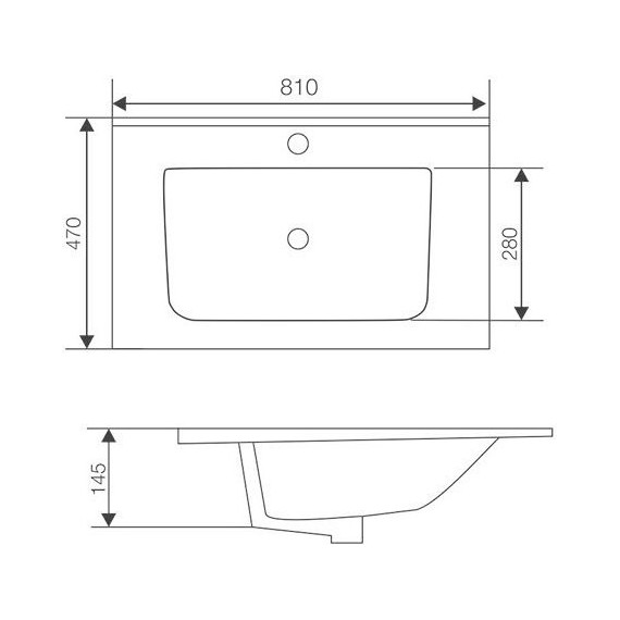 Тумба подвесная с раковиной Mirsant Next 80 см (раковина More 80) белый - фото 6