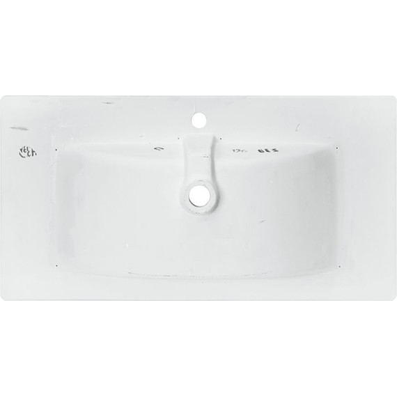 Тумба напольная с раковиной Mirsant Next 90 см (раковина Квадро 90) белый - фото 7