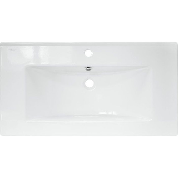 Тумба напольная с раковиной Mirsant Next 90 см (раковина Квадро 90) белый - фото 9