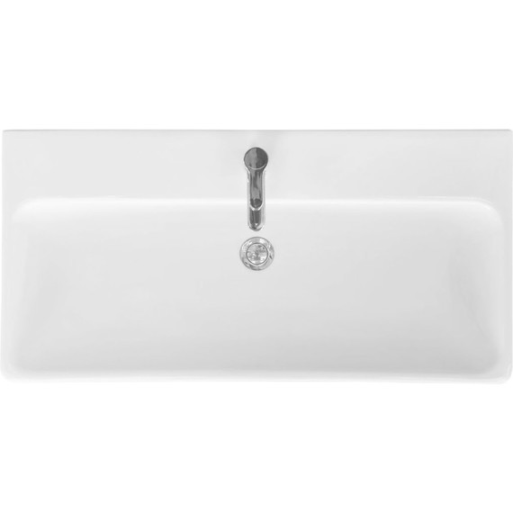 Тумба подвесная с раковиной Акватон Оливия 90 см 1A254401OL010, белый матовый - фото 8