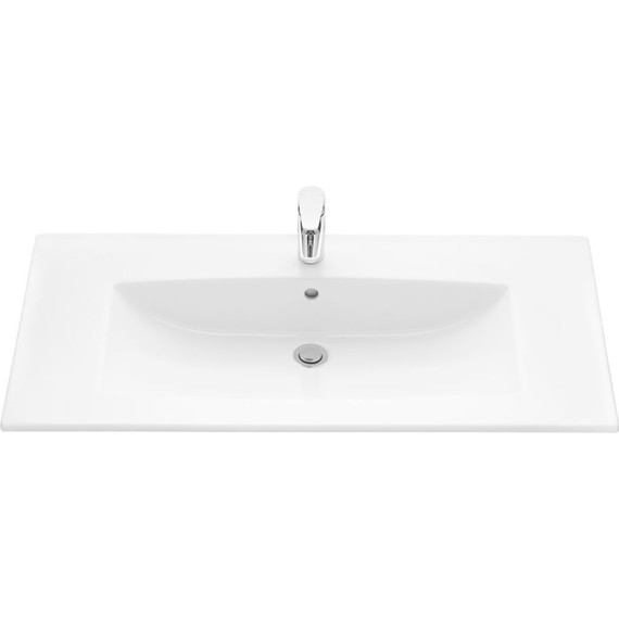 Тумба подвесная с раковиной Акватон Сохо 100 см 1A258201AJ010, белый глянцевый - фото 3