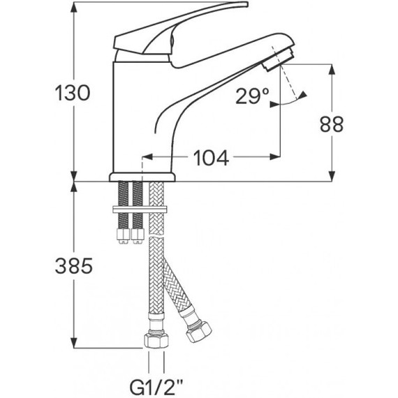 Смеситель для раковины Santek Баус WH5A03010C001 - фото 4