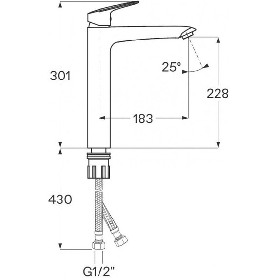 Смеситель для раковины высокий Santek Таос WH5A04009C001 - фото 4