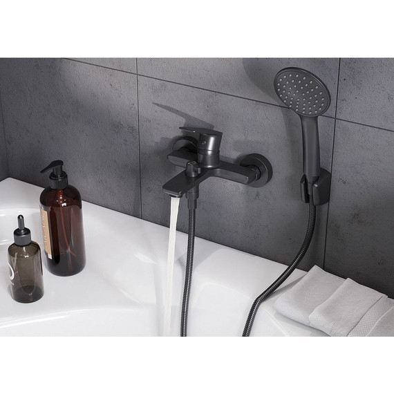 Смеситель для ванны Santek Арма WH5A10007N001, чёрный матовый - фото 8