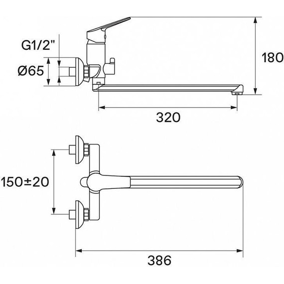 Смеситель для ванны Santek Венга WH5A12003C001 - фото 10