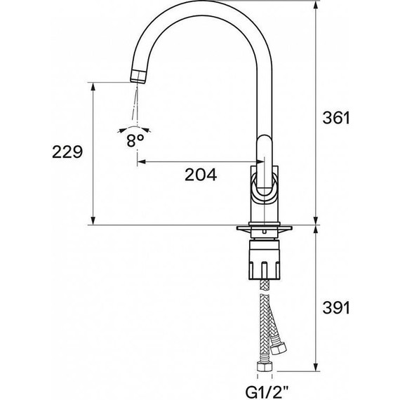 Смеситель для кухни Santek Линдос WH5A41008C001 - фото 9