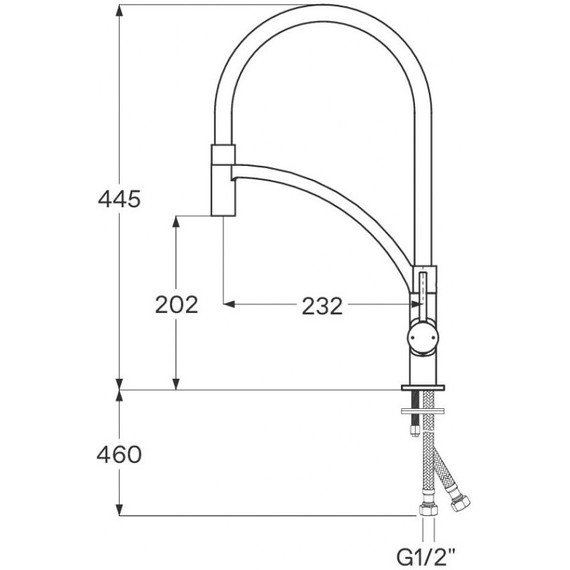 Смеситель для кухни Santek Баус WH5A45013C001, хром/чёрный - фото 4