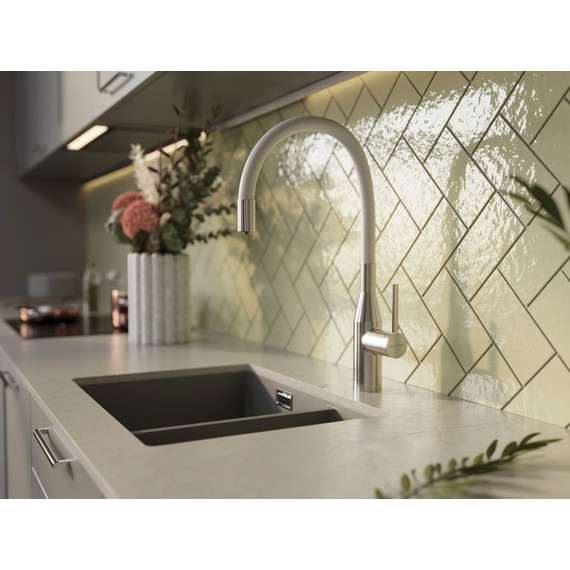 Смеситель для кухни Omoikiri Yatomi 2 Plus BN-WH 4994345, нержавеющая сталь/белый - фото 4