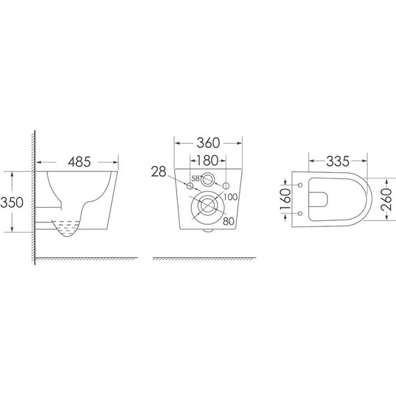 Унитаз подвесной безободковый Azario Vento AZ-1046 с тонкой крышкой микролифт - фото 12