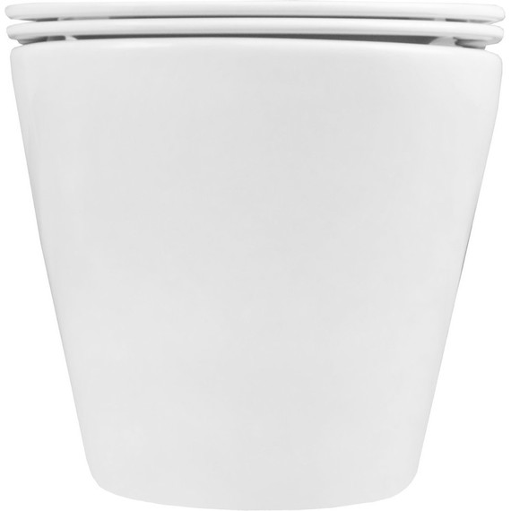 Унитаз подвесной безободковый Azario Vento AZ-1046 с тонкой крышкой микролифт - фото 6