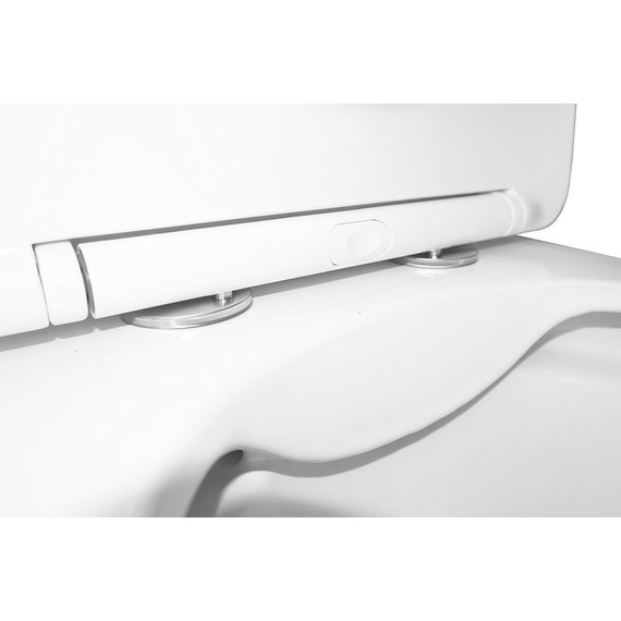 Унитаз-компакт безободковый Azario Anteo Round AZ-1219A с тонкой крышкой микролифт - фото 10