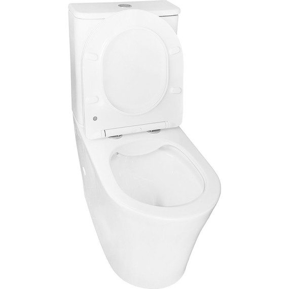 Унитаз-компакт безободковый Azario Anteo Round AZ-1219A с тонкой крышкой микролифт - фото 4