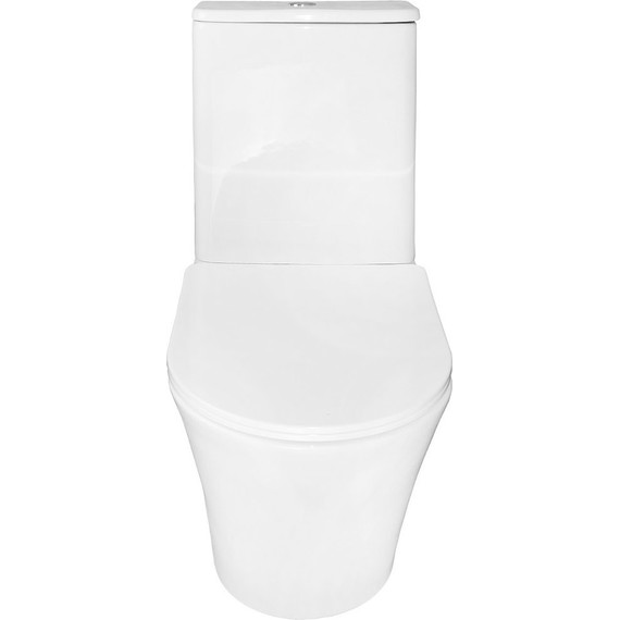 Унитаз-компакт безободковый Azario Anteo Round AZ-1219A с тонкой крышкой микролифт - фото 6