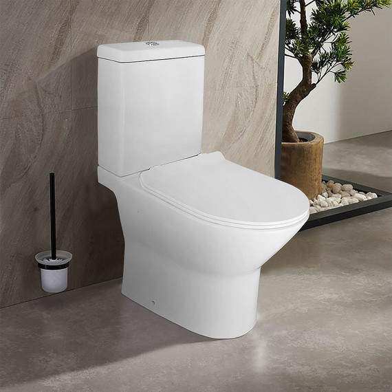 Унитаз-компакт безободковый Azario Mons AZ-76004 с тонкой крышкой микролифт - фото 15