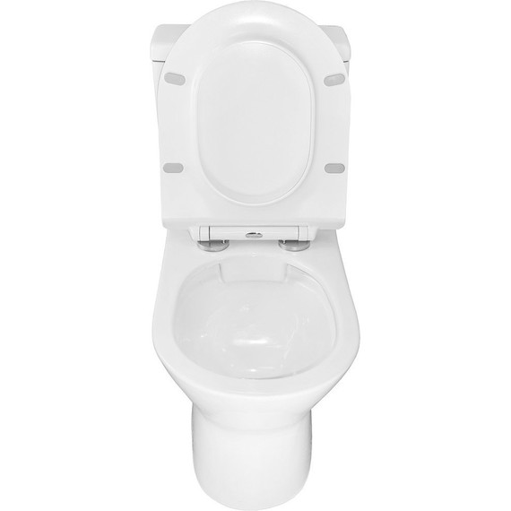 Унитаз-компакт безободковый Azario Mons AZ-76004 с тонкой крышкой микролифт - фото 5
