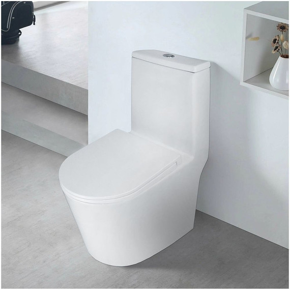 Унитаз-моноблок безободковый Azario Scala AZ-8101 с тонкой крышкой микролифт (система смыва торнадо) - фото, картинка 19 Унитаз-моноблок безободковый Azario Scala AZ-8101 с тонкой крышкой микролифт (система смыва торнадо) - фото 19