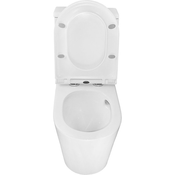 Унитаз-моноблок безободковый Azario Scala AZ-8101 с тонкой крышкой микролифт (система смыва торнадо) - фото, картинка 6 Унитаз-моноблок безободковый Azario Scala AZ-8101 с тонкой крышкой микролифт (система смыва торнадо) - фото 6