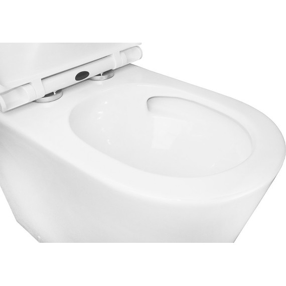 Унитаз-моноблок безободковый Azario Scala AZ-8101 с тонкой крышкой микролифт (система смыва торнадо) - фото, картинка 8 Унитаз-моноблок безободковый Azario Scala AZ-8101 с тонкой крышкой микролифт (система смыва торнадо) - фото 8