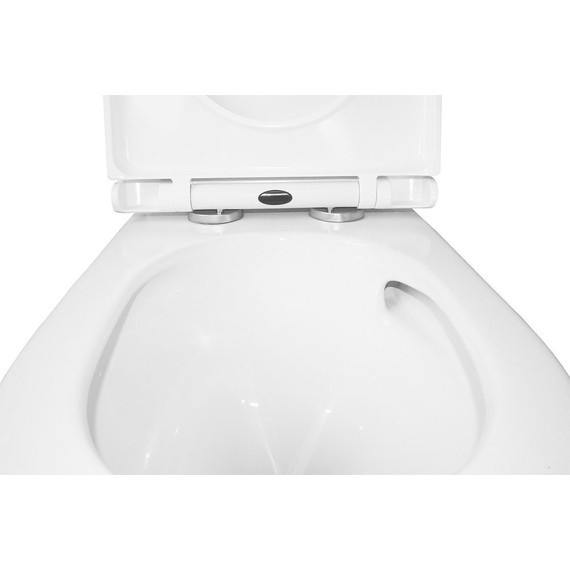 Унитаз-моноблок безободковый Azario Scala AZ-8101 с тонкой крышкой микролифт (система смыва торнадо) - фото, картинка 9 Унитаз-моноблок безободковый Azario Scala AZ-8101 с тонкой крышкой микролифт (система смыва торнадо) - фото 9