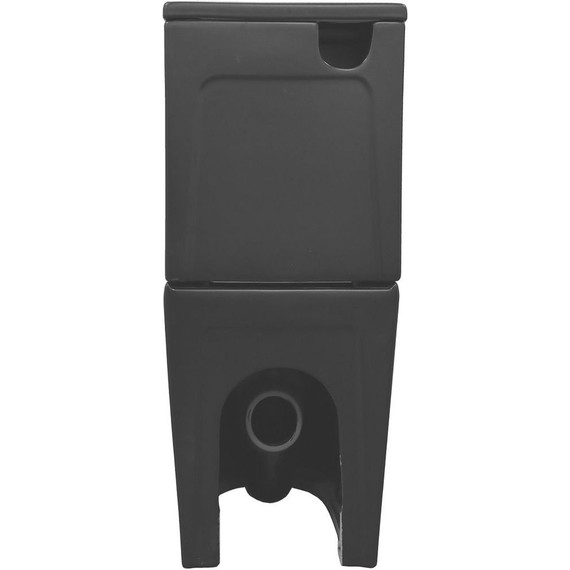 Унитаз-компакт безободковый Azario Black King AZ-8303D с тонкой крышкой микролифт, чёрный матовый, Цвет производителя: чёрный матовый - фото 10
