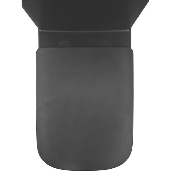 Унитаз-компакт безободковый Azario Black King AZ-8303D с тонкой крышкой микролифт, чёрный матовый, Цвет производителя: чёрный матовый - фото 11