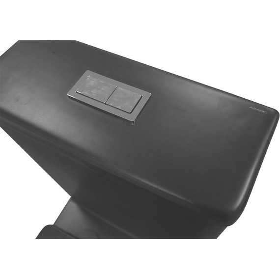 Унитаз-компакт безободковый Azario Black King AZ-8303D с тонкой крышкой микролифт, чёрный матовый, Цвет производителя: чёрный матовый - фото 12