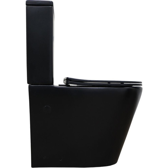 Унитаз-компакт безободковый Azario Black Queen AZ-8380 с тонкой крышкой микролифт, чёрный матовый, Цвет производителя: чёрный матовый - фото, картинка 10 Унитаз-компакт безободковый Azario Black Queen AZ-8380 с тонкой крышкой микролифт, чёрный матовый, Цвет производителя: чёрный матовый - фото 10