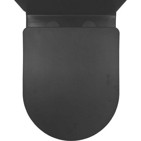 Унитаз-компакт безободковый Azario Black Queen AZ-8380 с тонкой крышкой микролифт, чёрный матовый, Цвет производителя: чёрный матовый - фото, картинка 6 Унитаз-компакт безободковый Azario Black Queen AZ-8380 с тонкой крышкой микролифт, чёрный матовый, Цвет производителя: чёрный матовый - фото 6