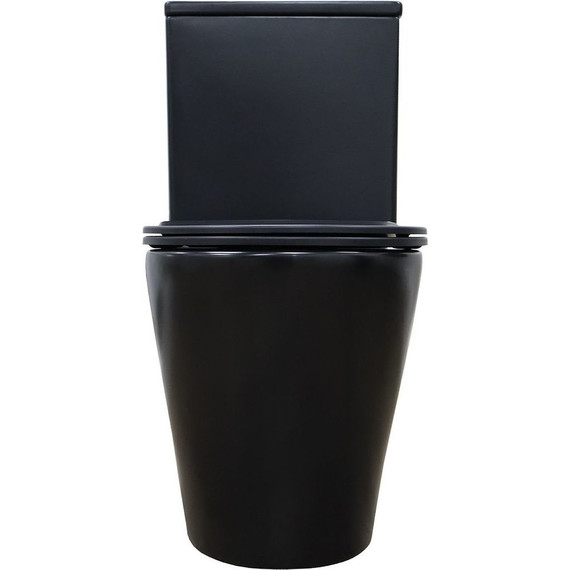 Унитаз-компакт безободковый Azario Black Queen AZ-8380 с тонкой крышкой микролифт, чёрный матовый, Цвет производителя: чёрный матовый - фото, картинка 9 Унитаз-компакт безободковый Azario Black Queen AZ-8380 с тонкой крышкой микролифт, чёрный матовый, Цвет производителя: чёрный матовый - фото 9
