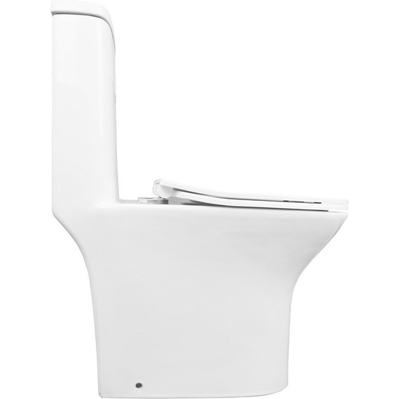 Унитаз-моноблок безободковый с функцией биде Azario Sente AZ-8614B с тонкой крышкой микролифт - фото, картинка 9 Унитаз-моноблок безободковый с функцией биде Azario Sente AZ-8614B с тонкой крышкой микролифт - фото 9