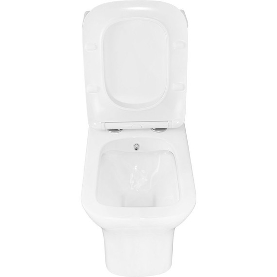 Унитаз-моноблок безободковый с функцией биде Azario Lodi AZ-8617B с тонкой крышкой микролифт - фото 4