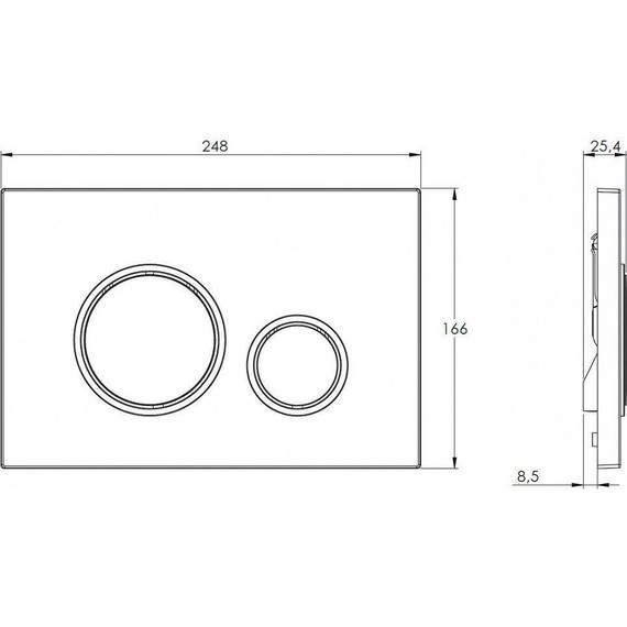 Инсталляция для подвесного унитаза Azario AZ-8010-1000 (кнопка смыва белый/золото AZ-8200-0046) - фото 8