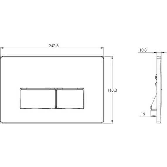 Инсталляция для подвесного унитаза Azario AZ-8010-1000 (кнопка смыва хром матовая AZ-8200-0088/AZ-P58-0110) - фото 7