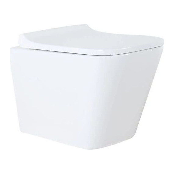 Инсталляция с подвесным унитазом комплект: Loranto 4501 с подвесным безободковым унитазом Teramo AZ-0052 сиденье микролифт, кнопка смыва белая глянцевая + набор для гигиенического душа Haiba HB5511 - фото 5