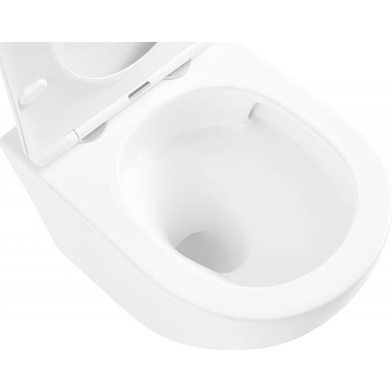 Инсталляция с подвесным унитазом комплект: Loranto 4501 с подвесным безободковым унитазом Teramo AZ-0053-UQ сиденье микролифт (Система смыва торнадо) кнопка смыва белая глянцевая + набор для гигиенического душа Haiba HB5511 - фото 9