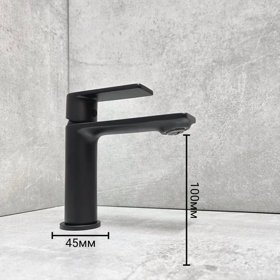 Смеситель для раковины Haiba HB10639-7, чёрный матовый - фото 3